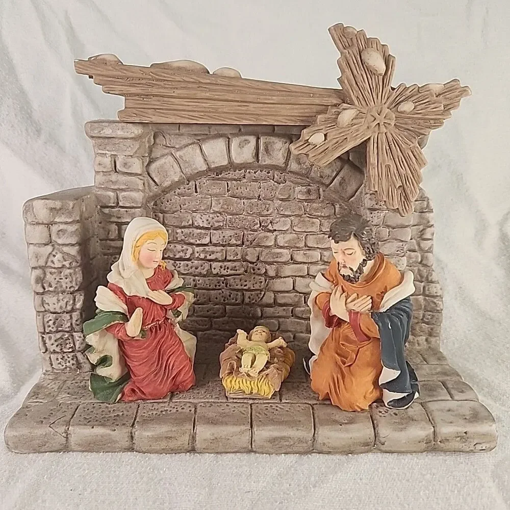 Nativity Set St. Nicholas Square Porcelain Christmas Kohl's Exclusive Vintage